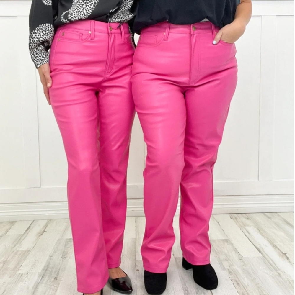 Hot Pink leather Judy Blue